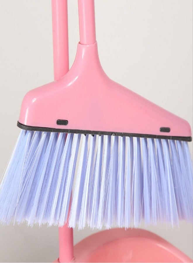GNEY Long Handle Dustpan and Broom Brush for Sweeping Cleaning- for Kitchen,Home,Lobby Schools,Hospital etc. (Multi Color) - Image 3
